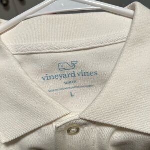 Vineyard Vines Men's Cream Polo Shirt